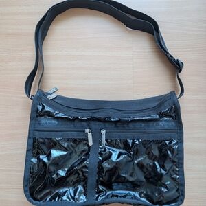 Black and Gray Crossbody Bag